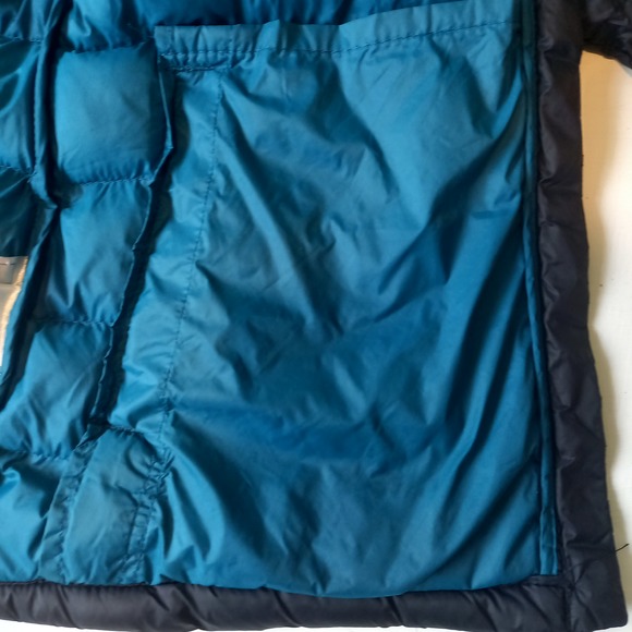 Size 12 Black Padded Hooded Coat Quilted - Picture 4 of 12